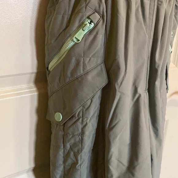 Free People Movement All Prepped Ski Bib - Greyed Olive - Picture 8 of 13